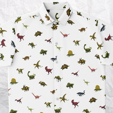 Load image into Gallery viewer, Personalized Pixelsaurs Button-Up Shirt