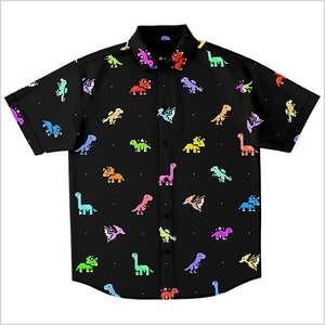 Personalized Digi Dinos Button-Up Shirt