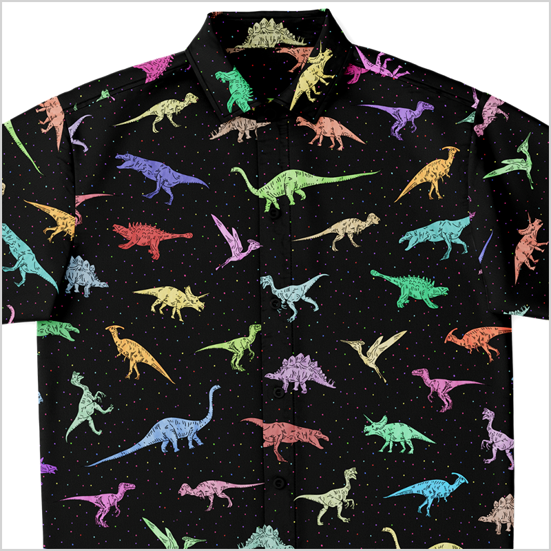 Personalized Dinomite ButtonUp Shirt Dinostuffs
