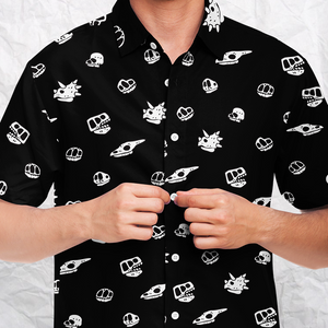 Personalized Death & Dinos Button-Up Shirt