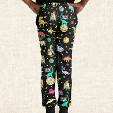Load image into Gallery viewer, Personalized Interstellar Dinos Youth Sweatpants