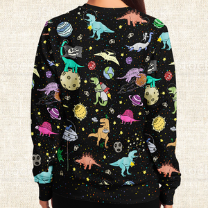 Personalized Interstellar Dinos Sweatshirt