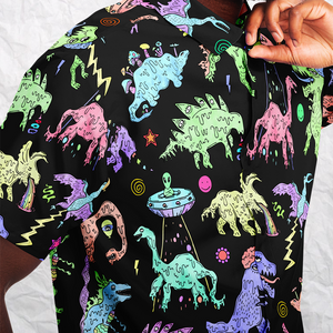 Personalized Dope Dinos Button-Up Shirt