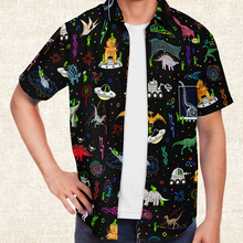 Load image into Gallery viewer, Personalized Dinogeddon Button-Up Shirt
