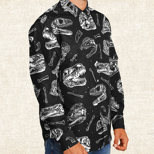 Personalized Serial Digger Long Sleeve Button Shirt