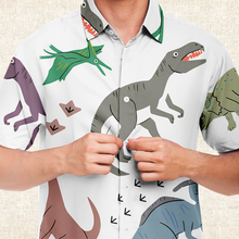 Load image into Gallery viewer, Personalized Gentle Dinos Button-Up Shirt