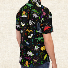 Load image into Gallery viewer, Personalized Dinogeddon Button-Up Shirt