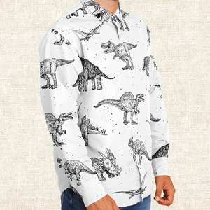Personalized Dinoriffic Long Sleeve Button Shirt