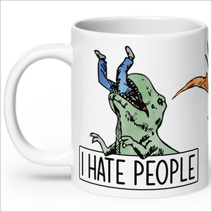 Dino Hate People XL Mug