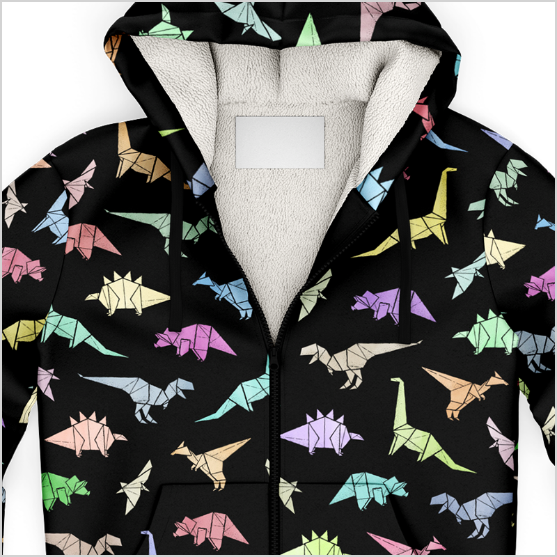 Personalized Dinorigami Zip-Up Hoodie – Dinostuffs