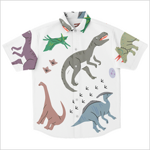Load image into Gallery viewer, Personalized Gentle Dinos Button-Up Shirt