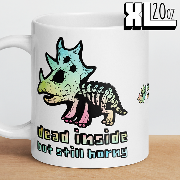 Personalized Dead Horny XL Mug