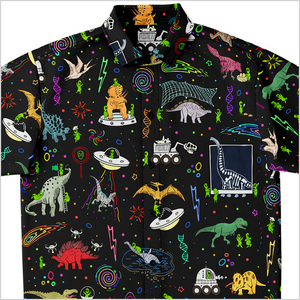 Personalized Dinogeddon Button-Up Shirt