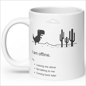 Personalized Offline Dino XL Mug