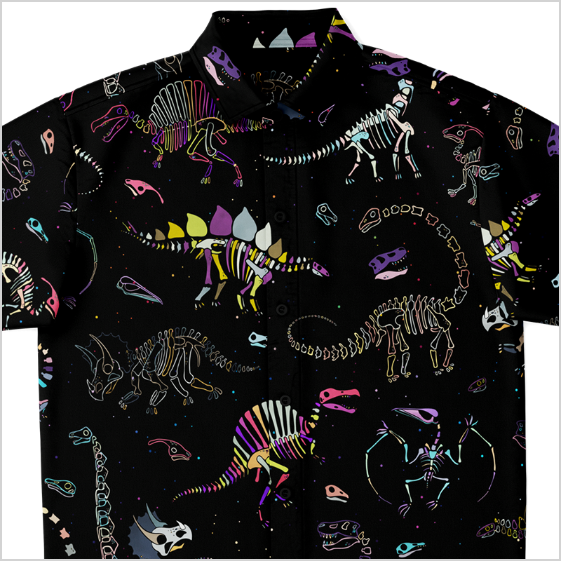 Personalized Fossil Fling Button-Up Shirt