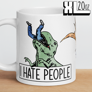 Dino Hate People XL Mug