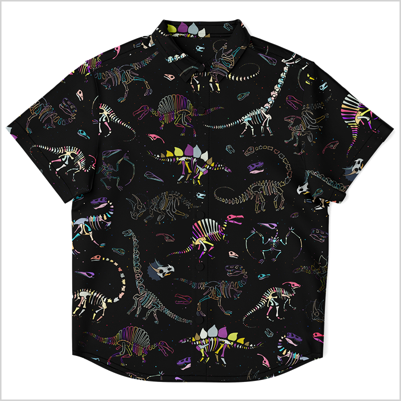 Personalized Fossil Fling Youth Button-Up Shirt