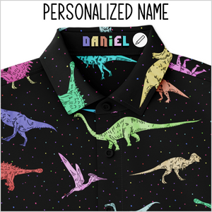 Personalized Dinomite Long Sleeve Button Shirt