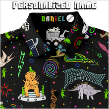 Load image into Gallery viewer, Personalized Dinogeddon Button-Up Shirt