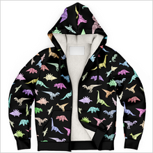 Load image into Gallery viewer, Personalized Dinorigami Zip-Up Hoodie