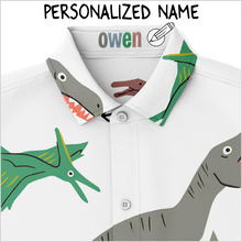 Load image into Gallery viewer, Personalized Gentle Dinos Button-Up Shirt