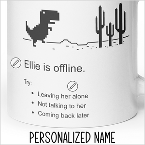 Personalized Offline Dino XL Mug