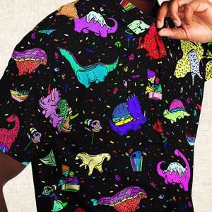 Personalized Chewrassic World Button-Up Shirt