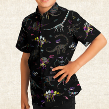 Load image into Gallery viewer, Personalized Fossil Fling Youth Button-Up Shirt