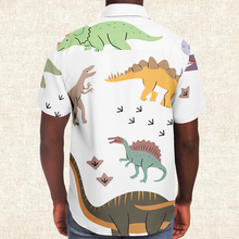 Load image into Gallery viewer, Personalized Gentle Dinos Button-Up Shirt