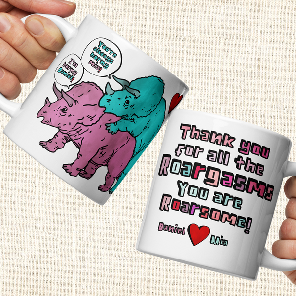 Personalized Horny Roargasms XL Mug