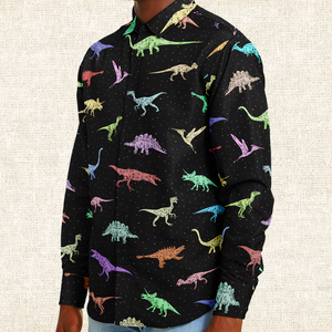 Personalized Dinomite Long Sleeve Button Shirt