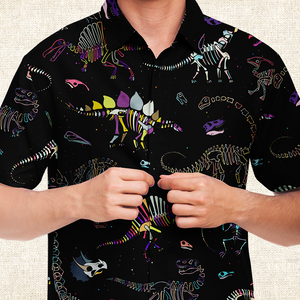 Personalized Fossil Fling Button-Up Shirt