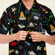 Load image into Gallery viewer, Personalized Dinogeddon Button-Up Shirt