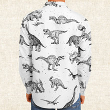 Load image into Gallery viewer, Personalized Dinoriffic Long Sleeve Button Shirt