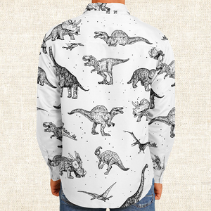 Personalized Dinoriffic Long Sleeve Button Shirt