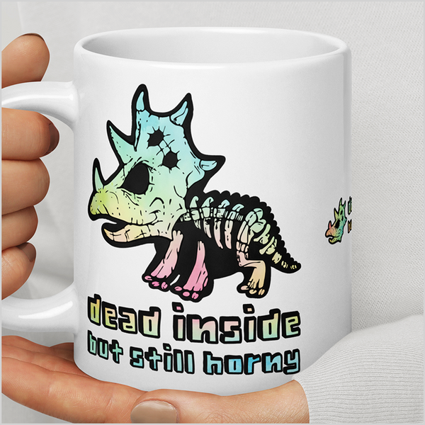 Personalized Dead Horny XL Mug