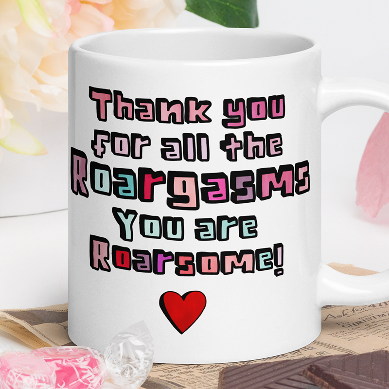 Personalized Horny Roargasms XL Mug