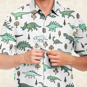 Personalized Dinodyssey Button-Up Shirt
