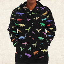 Load image into Gallery viewer, Personalized Dinomite Zip-Up Hoodie