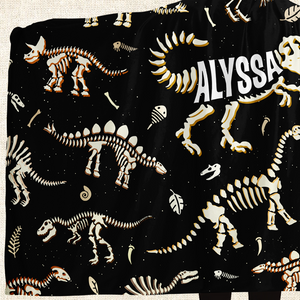 Personalized Name-O-Saurus Hooded Blanket
