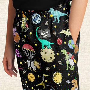 Personalized Interstellar Dinos Youth Sweatpants