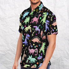 Load image into Gallery viewer, Personalized Dope Dinos Button-Up Shirt