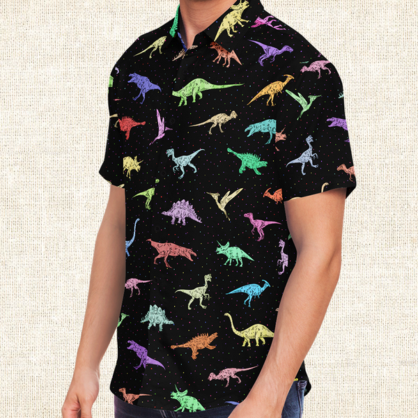 Personalized Dinomite Button-Up Shirt