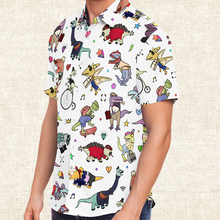 Load image into Gallery viewer, Personalized Dino Swag Button-Up Shirt
