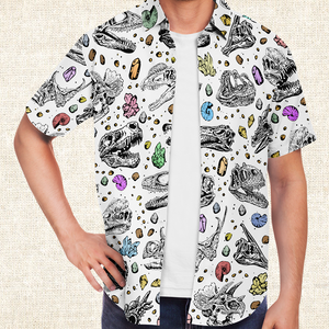 Personalized Dino Relics Button-Up Shirt