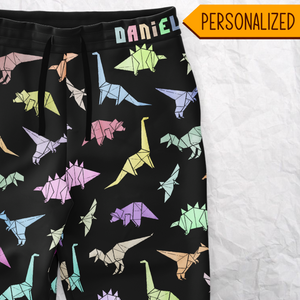 Personalized Dinorigami Sweatpants