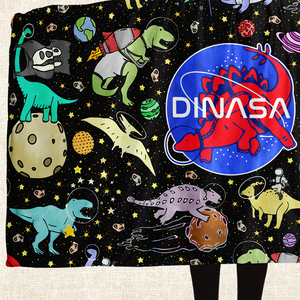 Personalized Dinasa Hooded Blanket