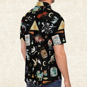 Personalized Dinoccult Button-Up Shirt