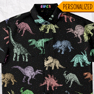 Personalized Dinotastic Button-Up Shirt