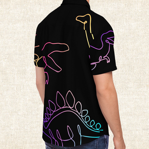 Personalized Dino Dazzle Button-Up Shirt